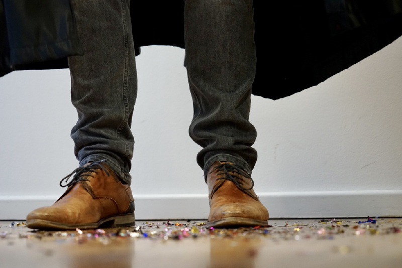 Magical atmosphere with lots of glitter confetti